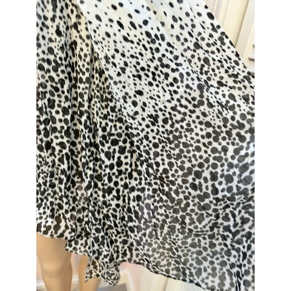 Target Black & White Ombre Polka Dot Lightweight Rectangular Scarf 73” X 27” - Picture 3 of 6